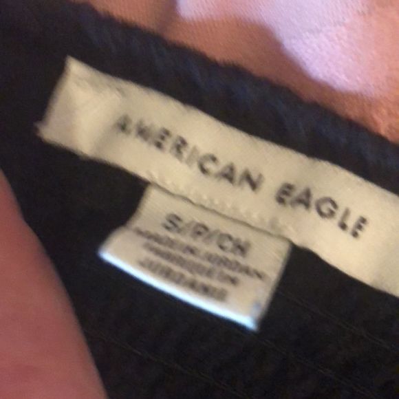 American Eagle Women’s Black halter Neck mini dress size Sm./ Smocked bodice/ - Picture 11 of 12